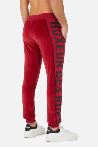 Velours Broek - Bordeauxrood - Bordeauxrood