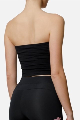 Crop Top bustier - Zwart - Zwart
