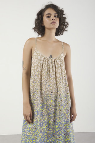 Robe midi - Beige