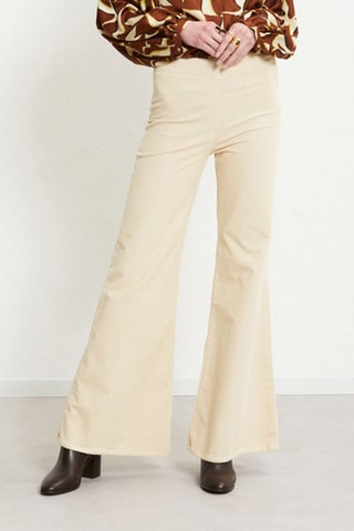 Pantalon en velours - Écru