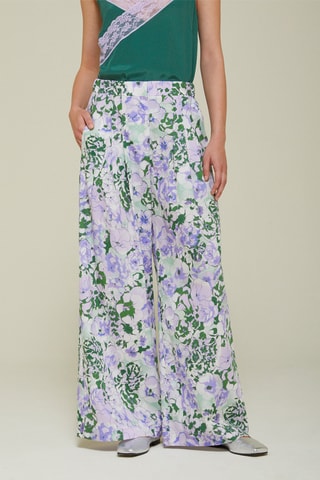 Pantalon taille haute - Violet