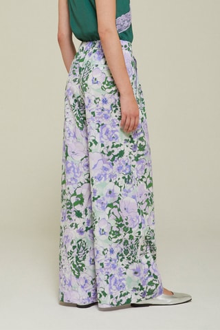 Pantalon taille haute - Violet