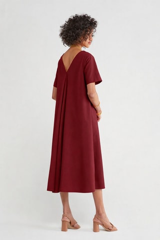 Robe trapèze - Rouge