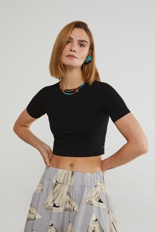 Crop Top - Zwart