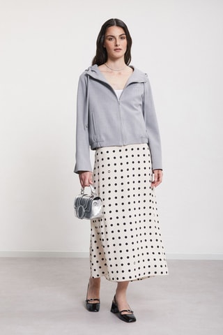 Jupe midi - Blanc