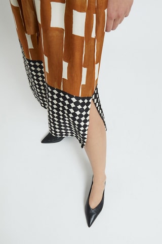 Robe midi - Marron