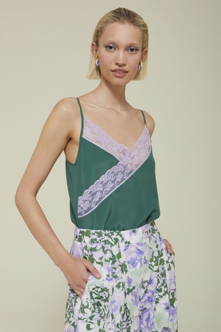 Zijden Top - Groen