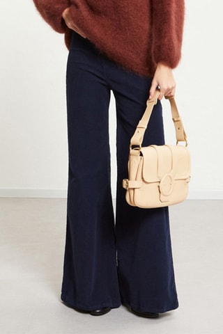Pantalon en velours. - Bleu foncé
