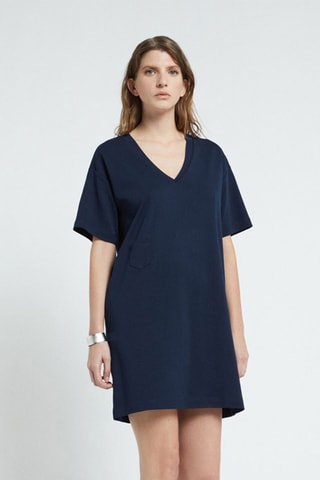 Robe t-shirt - Bleu foncé