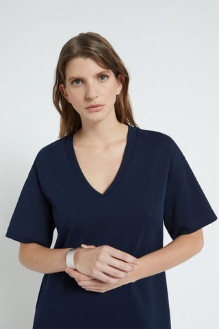 Robe t-shirt - Bleu foncé