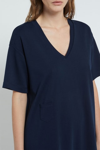Robe t-shirt - Bleu foncé