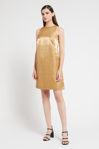 Robe droite en lin - Beige