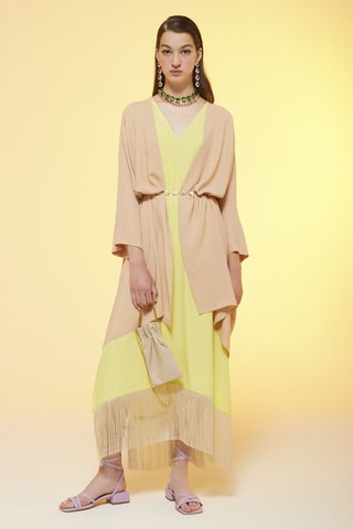 Gilet en soie - Beige
