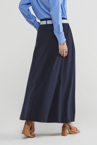 Jupe midi - Bleu