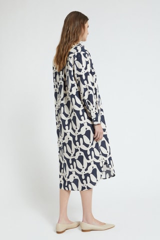 Robe chemise - Bleu foncé