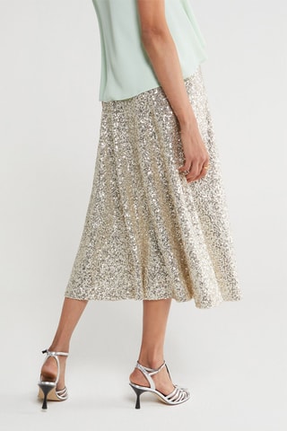 Jupe midi - Beige