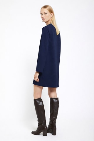 Robe droite - Bleu foncé