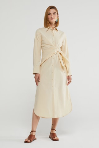 Robe chemise - Beige