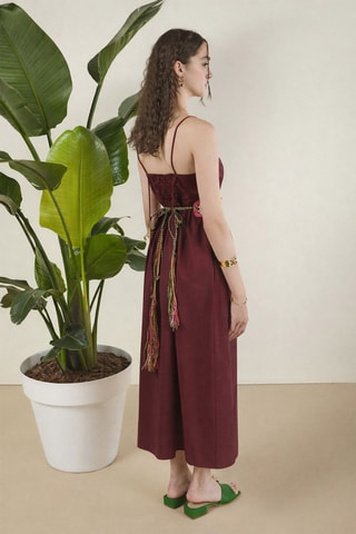 Robe midi - Bordeaux
