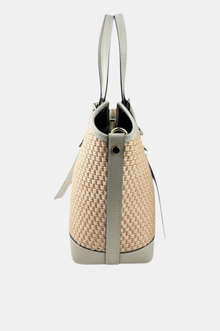 Leren Handtas - Beige