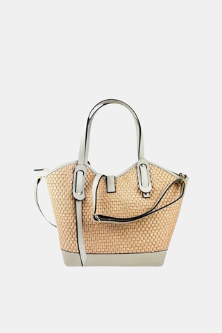 Leren Handtas - Beige