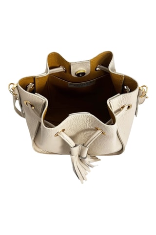 Leren Buideltas - Beige