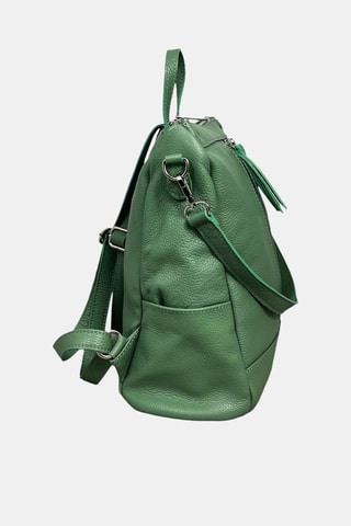 Leren Rugtas - Groen