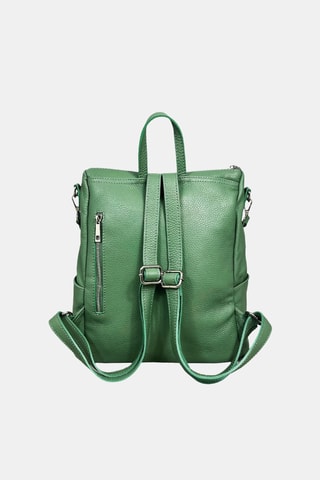 Leren Rugtas - Groen