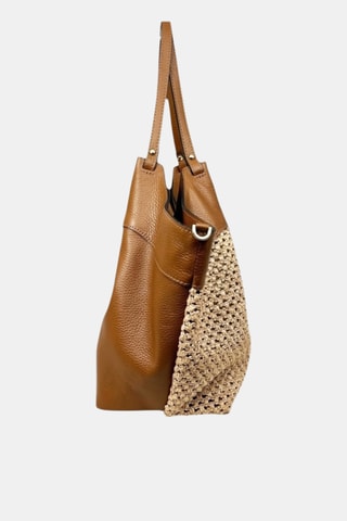 Leren Shopper - Bruin