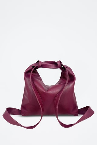 Leren Trendy Handtas Vittoria - Bordeauxrood