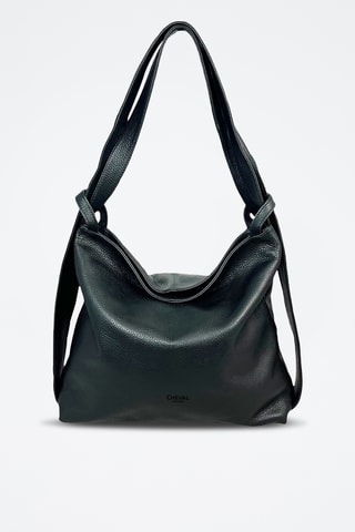 Leren Trendy Handtas Vittoria - Zwart