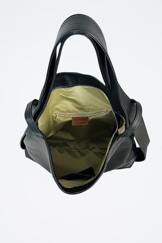 Leren Trendy Handtas Vittoria - Zwart