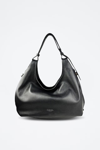 Leren Trendy Handtas Piccola Mary - Zwart
