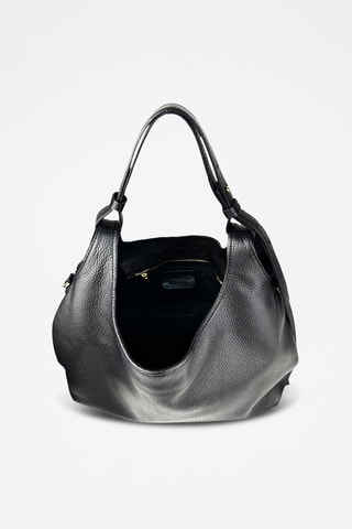 Leren Trendy Handtas Piccola Mary - Zwart