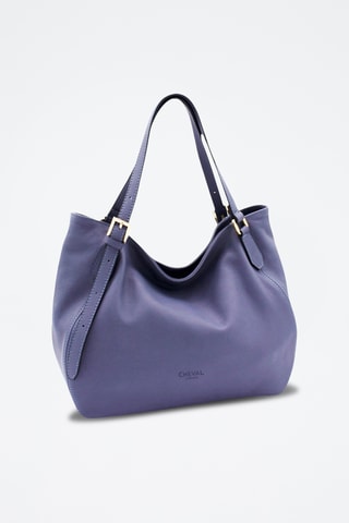 Leren Handtas Alba - Blauw