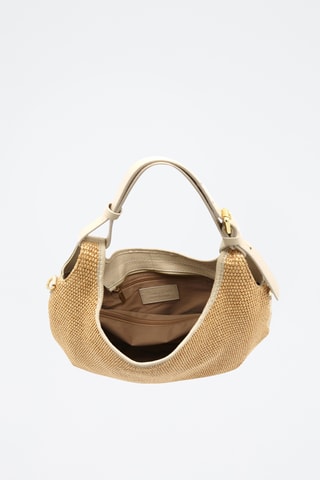 Leren Trendy Handtas Piccola Mary - Beige