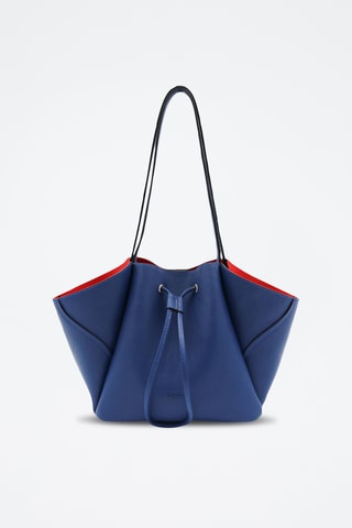 Leren Schoudertas Ginevra - Blauw