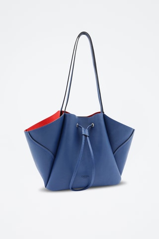 Leren Schoudertas Ginevra - Blauw