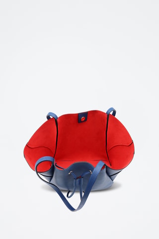 Leren Schoudertas Ginevra - Blauw