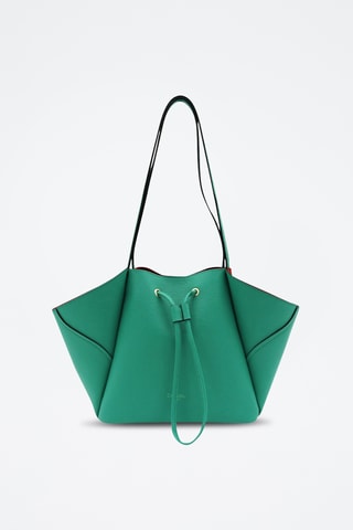 Leren Schoudertas Ginevra - Groen