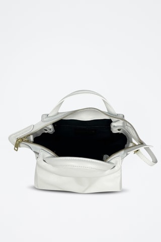 Leren Handtas Algedi Mini - Wit