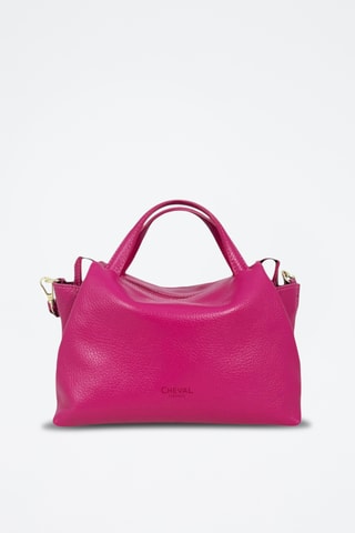 Leren Handtas Algedi Mini - Fuchsia