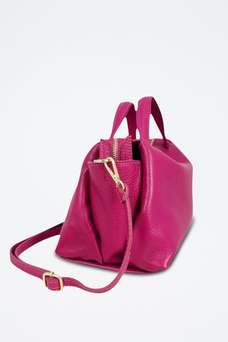 Leren Handtas Algedi Mini - Fuchsia