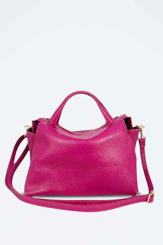 Leren Handtas Algedi Mini - Fuchsia