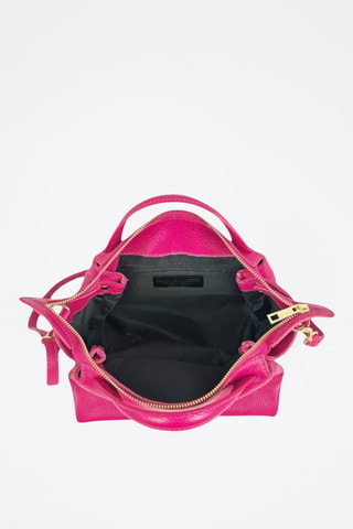 Leren Handtas Algedi Mini - Fuchsia