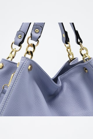 Leren Handtas Ocean - Lichtblauw