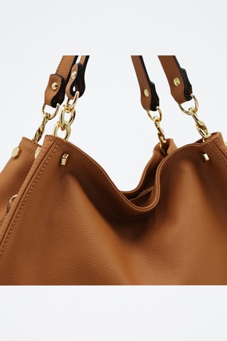 Leren Handtas Ocean - Beige