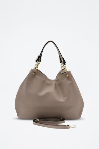 Leren Handtas Ocean - Taupe