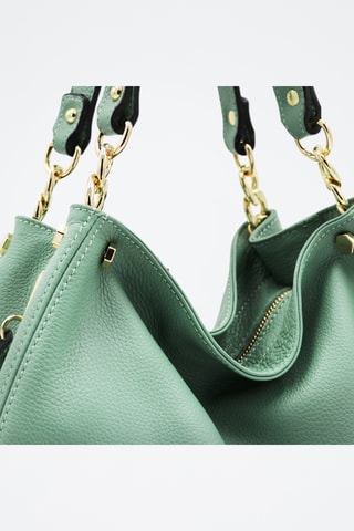 Leren Handtas Ocean - Groen