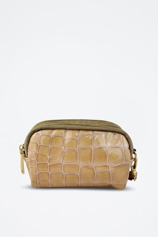 Leren Portemonnee Cosmo Croc - Wit
